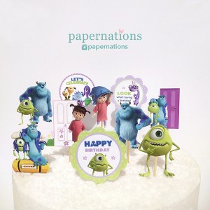 Monsters Inc Cupcake Toppers